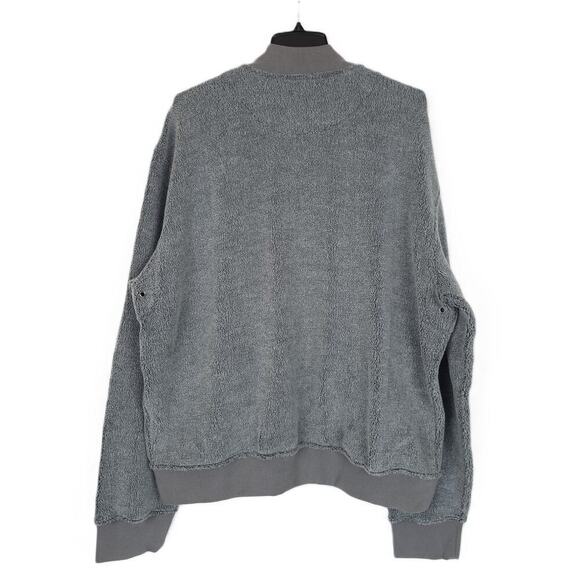 ATM Anthony Thomas Melillo Men's Sherpa Fleece Full-Zip Jacket Charcoal XXL NWT - Picture 2 of 5